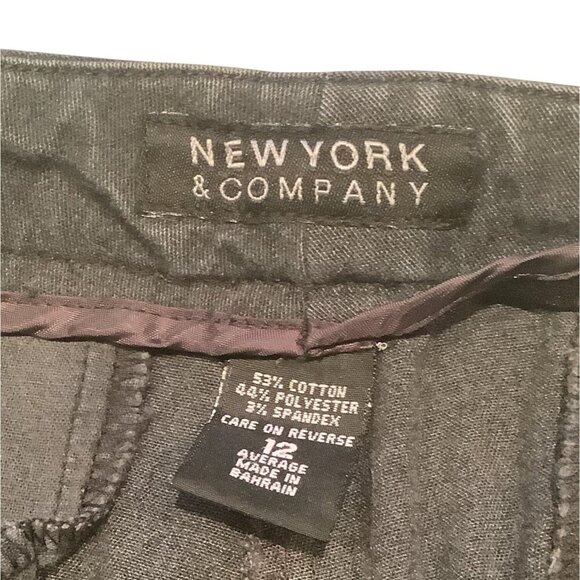 New York & Company Womens Grey Jeans High Rise Flared Size 12 RN 23243 Cotton - Picture 3 of 14